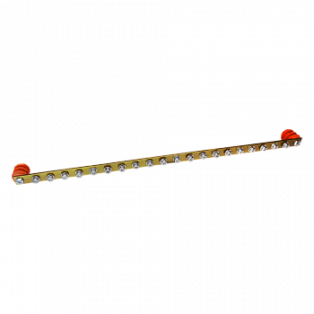 Шина заземления Lanmaster TWT-EBARH-1U-15X3/20 дл.482ммшир.15мм